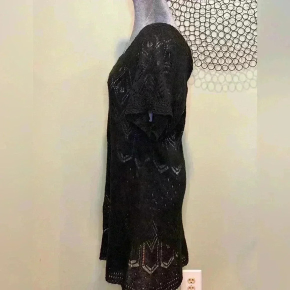 H&M - Knit sweater tunic short sleeve black - Size Medium - Picture 3 of 5